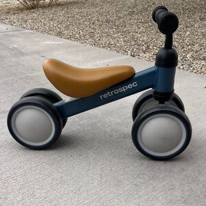 Retrospec Cricket Walker Balance Bike Blue and Tan